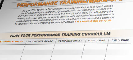 Martial Arts School Curriculum